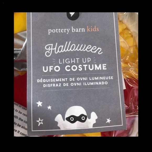 Pottery Barn UFO kids Costume Light Up NWT - Picture 4 of 9